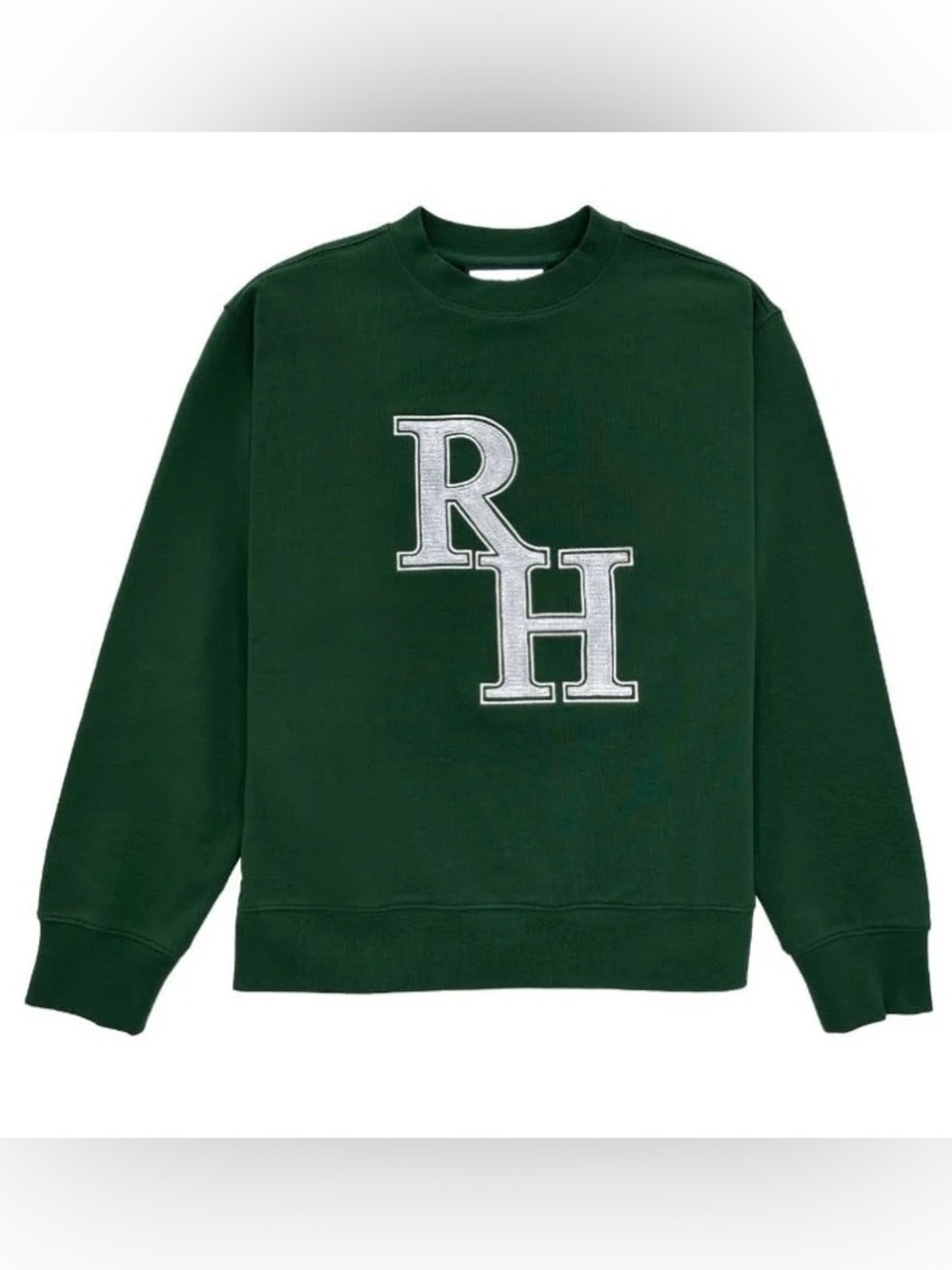 Recreational Habits Varsity Green Crew Neck Pullover Sweatshirt Small - Picture 4 of 7